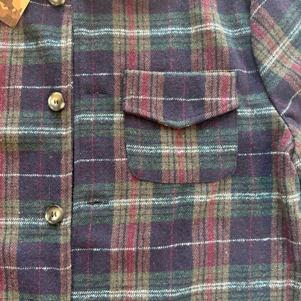 Manly Flannel Button Down Jacket Size Men NWT - Picture 4 of 9